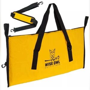 Wise Owl Outfitters Insulated Cooler Fish Bag Portable Fishing Outdoor 40x16
